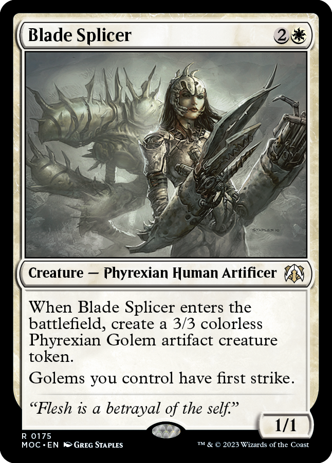 Blade Splicer [March of the Machine Commander] | Jomio and Rueliete's Cards and Comics