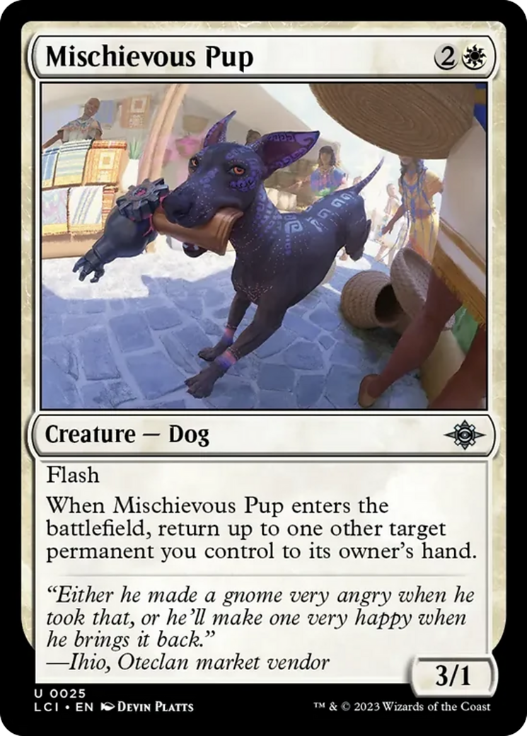 Mischievous Pup [The Lost Caverns of Ixalan] | Jomio and Rueliete's Cards and Comics