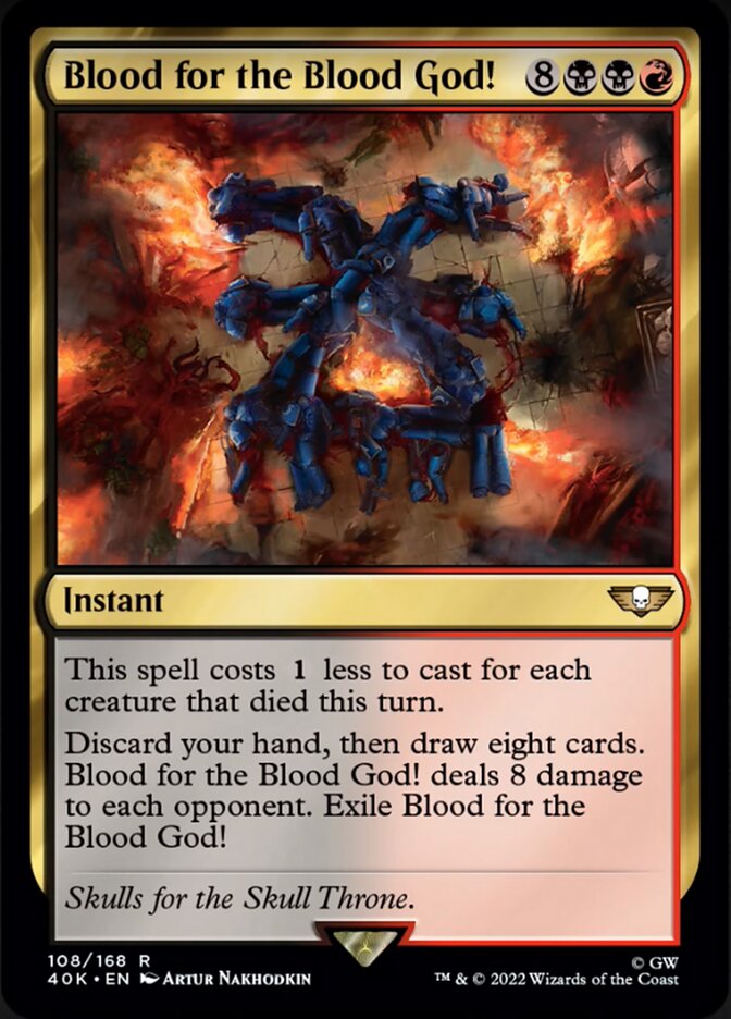 Blood for the Blood God! (Surge Foil) [Warhammer 40,000] | Jomio and Rueliete's Cards and Comics