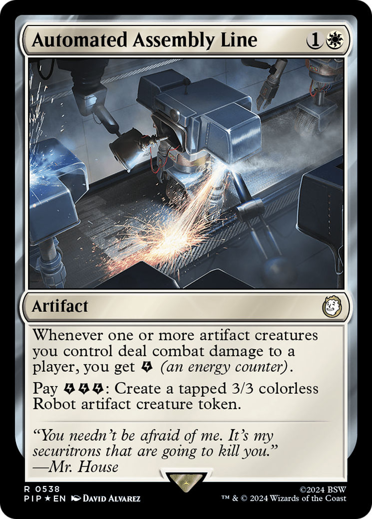 Automated Assembly Line (Surge Foil) [Fallout] | Jomio and Rueliete's Cards and Comics