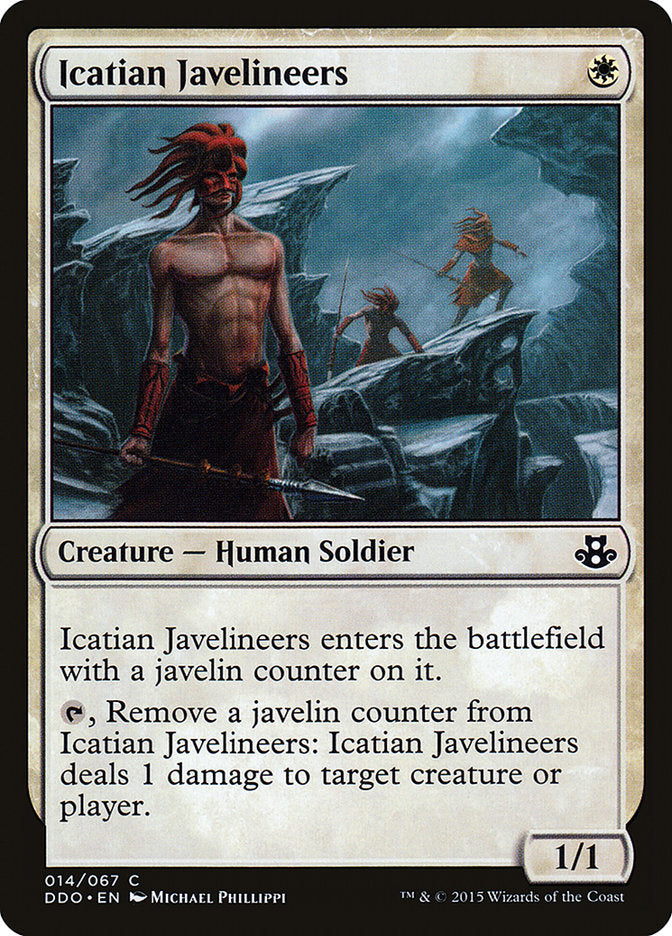 Icatian Javelineers [Duel Decks: Elspeth vs. Kiora] | Jomio and Rueliete's Cards and Comics