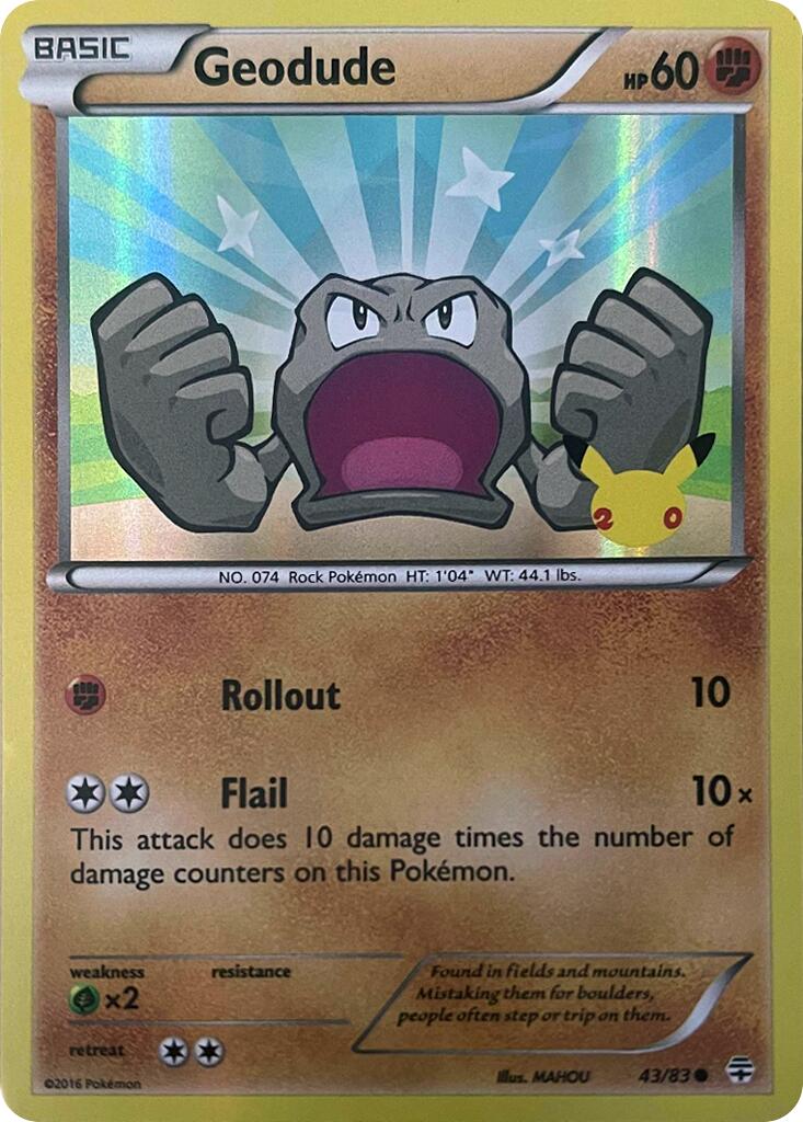 Geodude (043/083) [Celebrations: 25th Anniversary] | Jomio and Rueliete's Cards and Comics