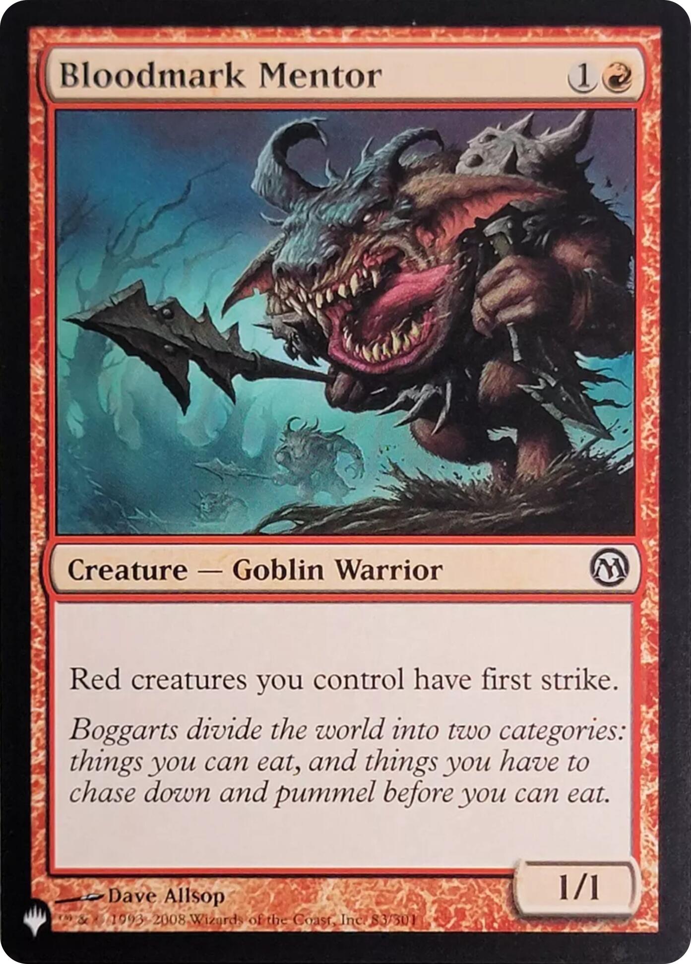 Bloodmark Mentor (83) [The List] | Jomio and Rueliete's Cards and Comics