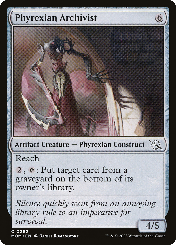 Phyrexian Archivist [March of the Machine] | Jomio and Rueliete's Cards and Comics