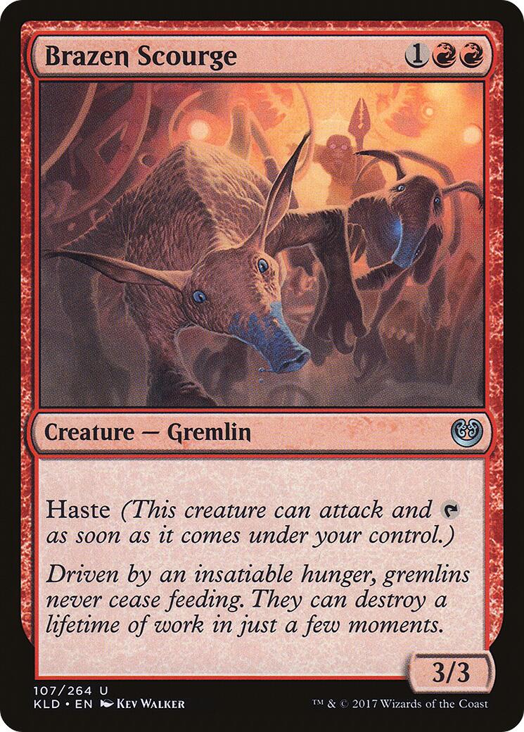 Brazen Scourge (Reprint) [Kaladesh] | Jomio and Rueliete's Cards and Comics