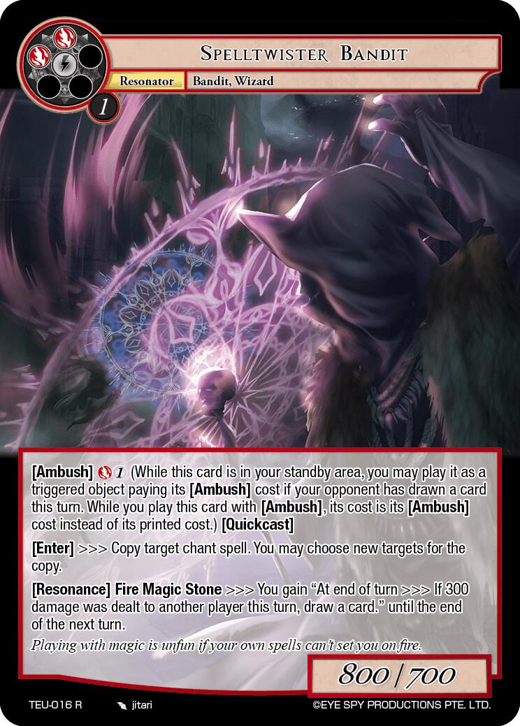 Spelltwister Bandit (TEU-016 R) [Timeless Eclipse of the Underworld] | Jomio and Rueliete's Cards and Comics