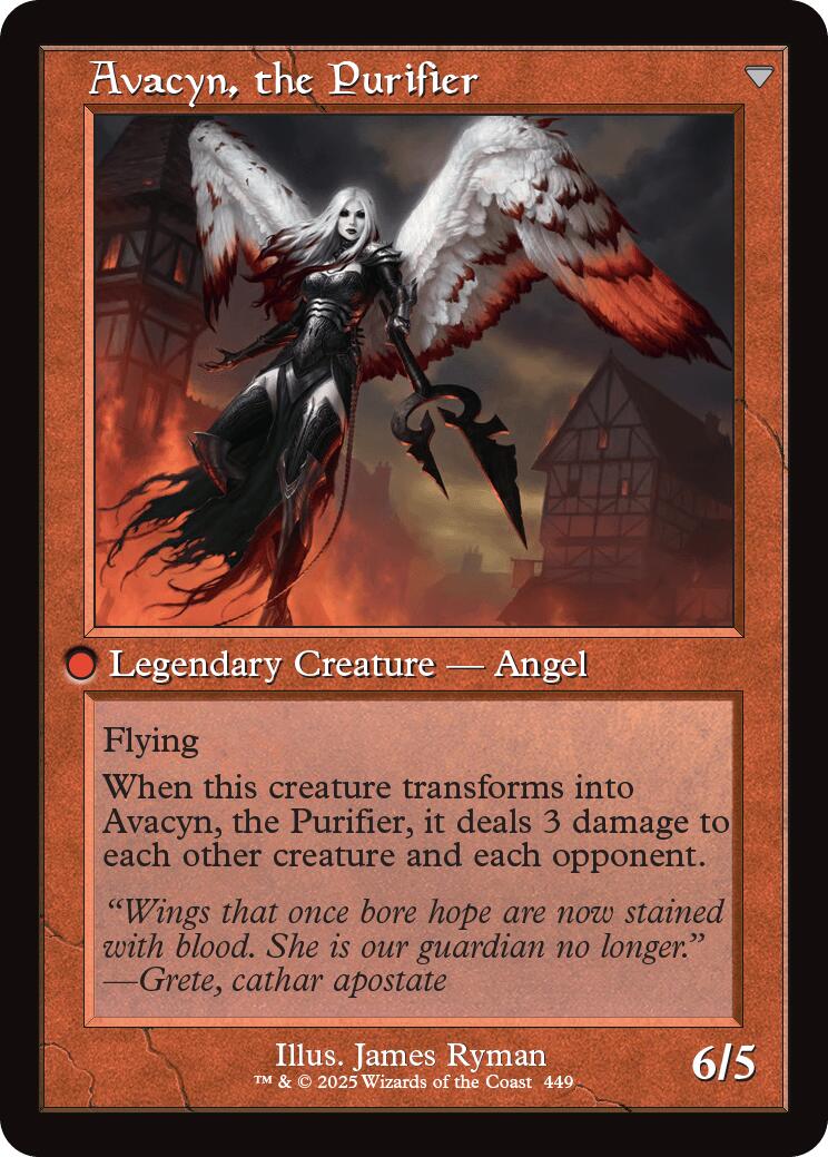 Archangel Avacyn // Avacyn, the Purifier (Retro Frame) [Innistrad Remastered] | Jomio and Rueliete's Cards and Comics