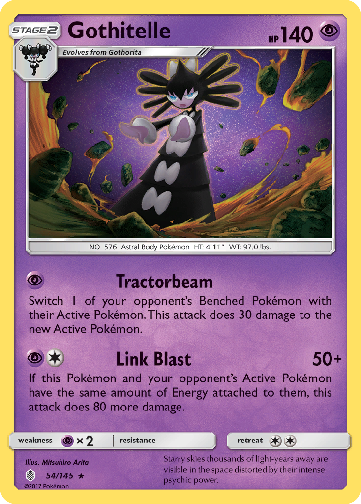 Gothitelle (54/145) [Sun & Moon: Guardians Rising] | Jomio and Rueliete's Cards and Comics