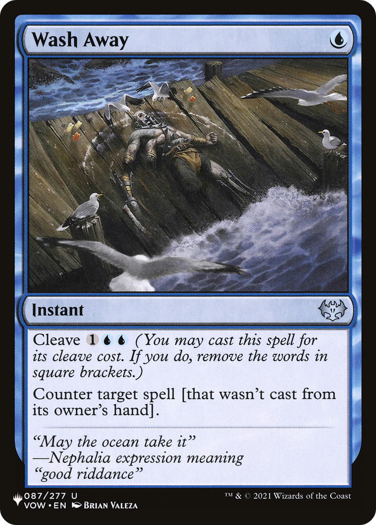 Wash Away [The List] | Jomio and Rueliete's Cards and Comics