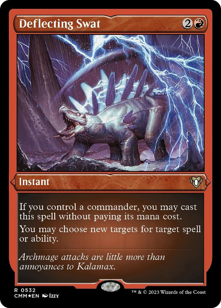 Deflecting Swat (Foil Etched) [Commander Masters] | Jomio and Rueliete's Cards and Comics