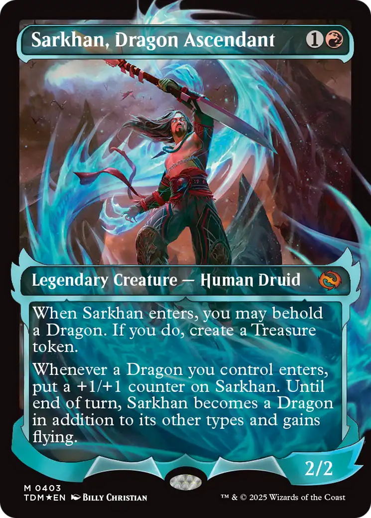 Sarkhan, Dragon Ascendant (0403) (Showcase) [Tarkir: Dragonstorm] | Jomio and Rueliete's Cards and Comics