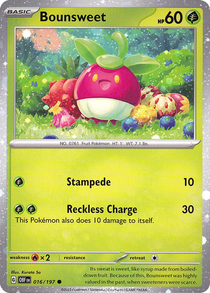 Bounsweet (016/197) (Cosmos Holo) [Miscellaneous Cards] | Jomio and Rueliete's Cards and Comics