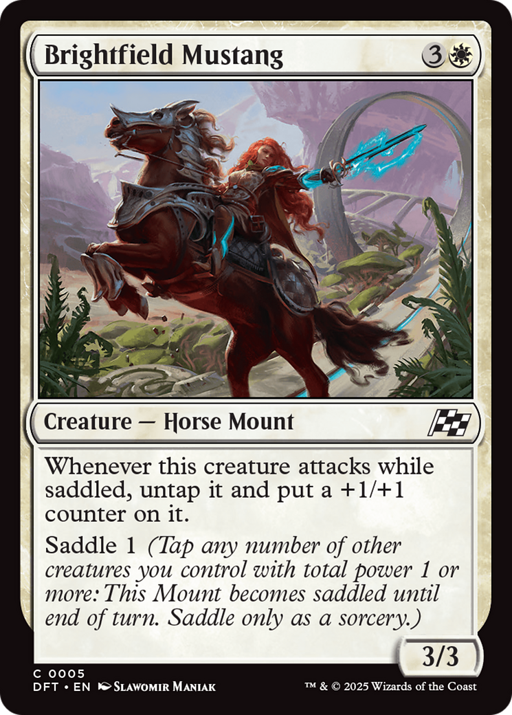 Brightfield Mustang [Aetherdrift] | Jomio and Rueliete's Cards and Comics