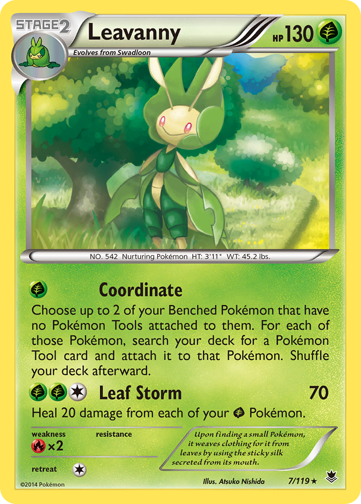 Leavanny (7/119) [XY: Phantom Forces] | Jomio and Rueliete's Cards and Comics