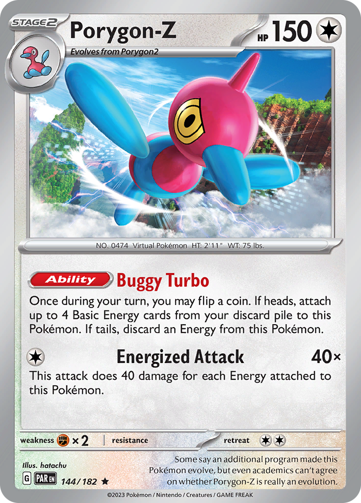 Porygon-Z (144/182) [Scarlet & Violet: Paradox Rift] | Jomio and Rueliete's Cards and Comics