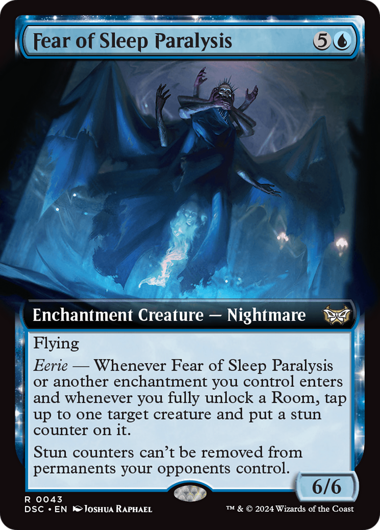 Fear of Sleep Paralysis (Extended Art) [Duskmourn: House of Horror Commander] | Jomio and Rueliete's Cards and Comics
