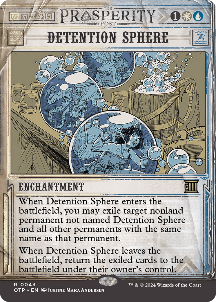 Detention Sphere [Outlaws of Thunder Junction: Breaking News] | Jomio and Rueliete's Cards and Comics
