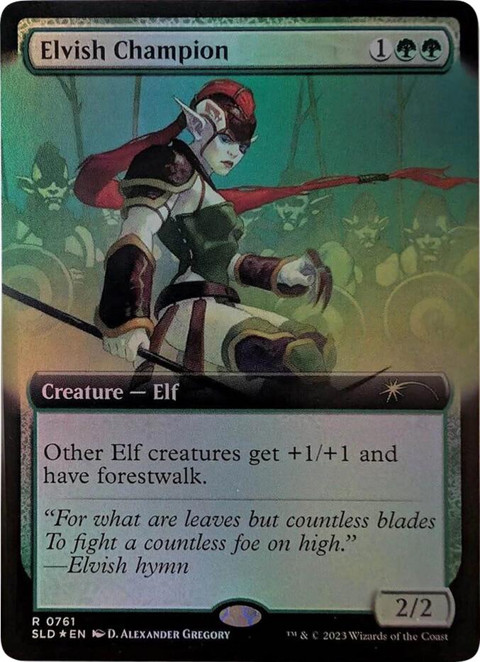 Elvish Champion (Extended Art) [Secret Lair Drop Series] | Jomio and Rueliete's Cards and Comics