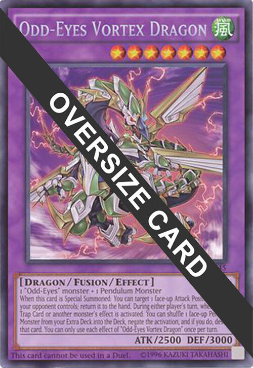 Odd-Eyes Vortex Dragon (Oversized) [DOCS-EN045] Promo | Jomio and Rueliete's Cards and Comics