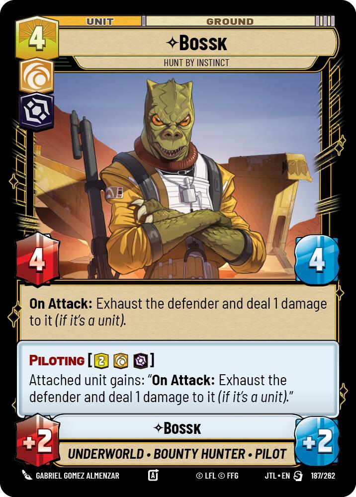 Bossk - Hunt By Instict (187/262) (187/257) [Jump to Lightspeed] | Jomio and Rueliete's Cards and Comics