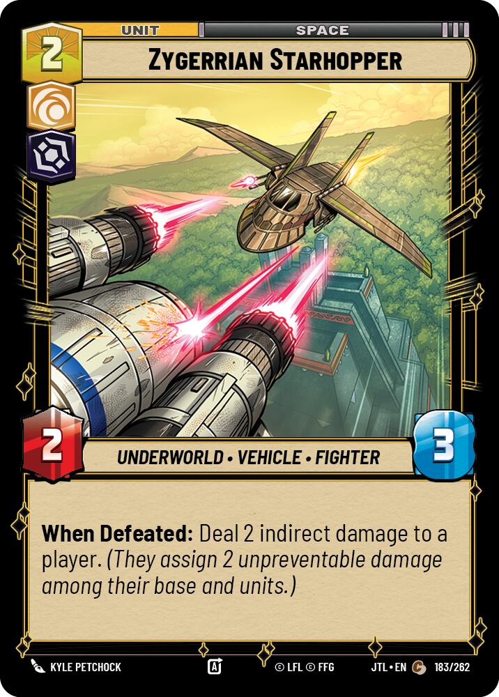 Zygerrian Starhopper (183/262) (183/257) [Jump to Lightspeed] | Jomio and Rueliete's Cards and Comics