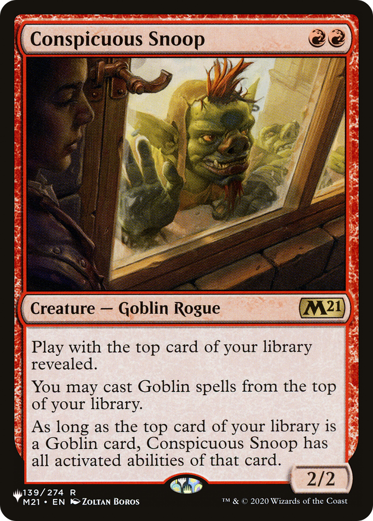 Conspicuous Snoop [The List] | Jomio and Rueliete's Cards and Comics