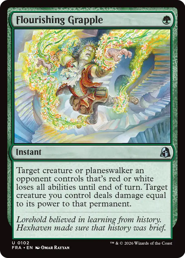 Flourishing Grapple [Reality Fracture] | Jomio and Rueliete's Cards and Comics