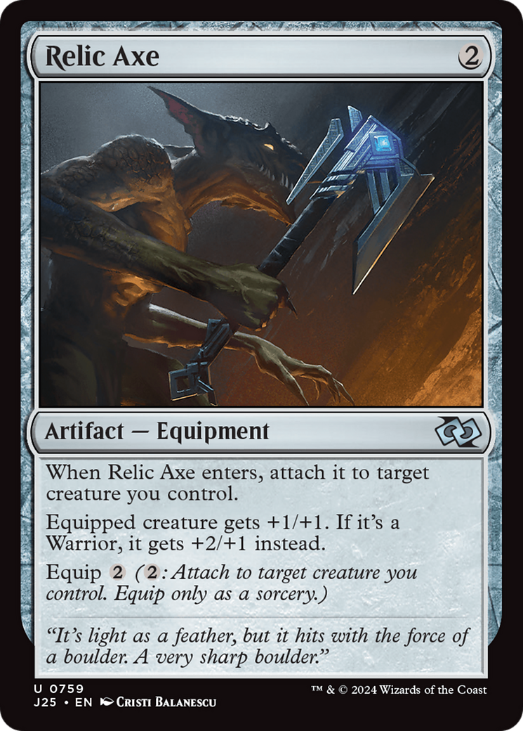 Relic Axe [Foundations Jumpstart] | Jomio and Rueliete's Cards and Comics