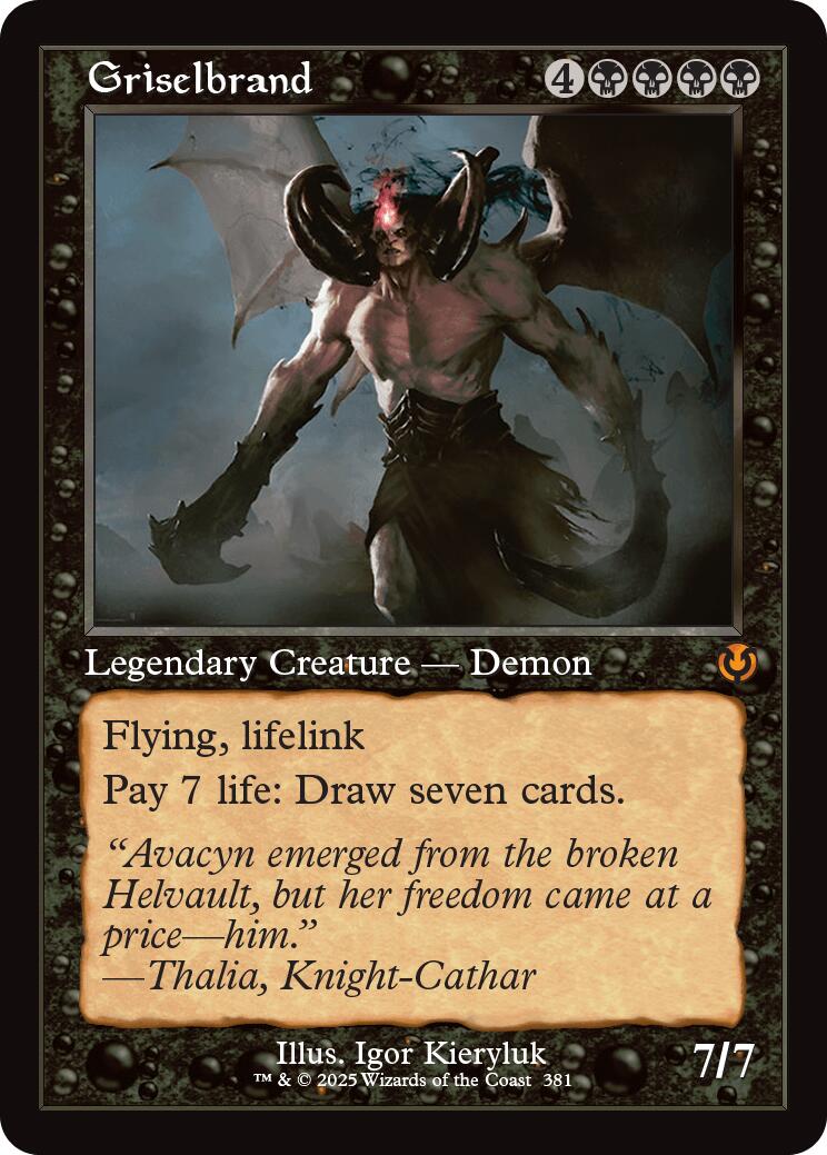 Griselbrand (Retro Frame) [Innistrad Remastered] | Jomio and Rueliete's Cards and Comics