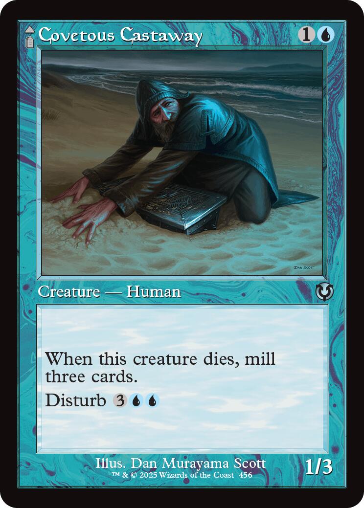 Covetous Castaway // Ghostly Castigator (Retro Frame) [Innistrad Remastered] | Jomio and Rueliete's Cards and Comics