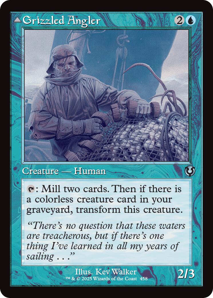 Grizzled Angler // Grisly Anglerfish (Retro Frame) [Innistrad Remastered] | Jomio and Rueliete's Cards and Comics