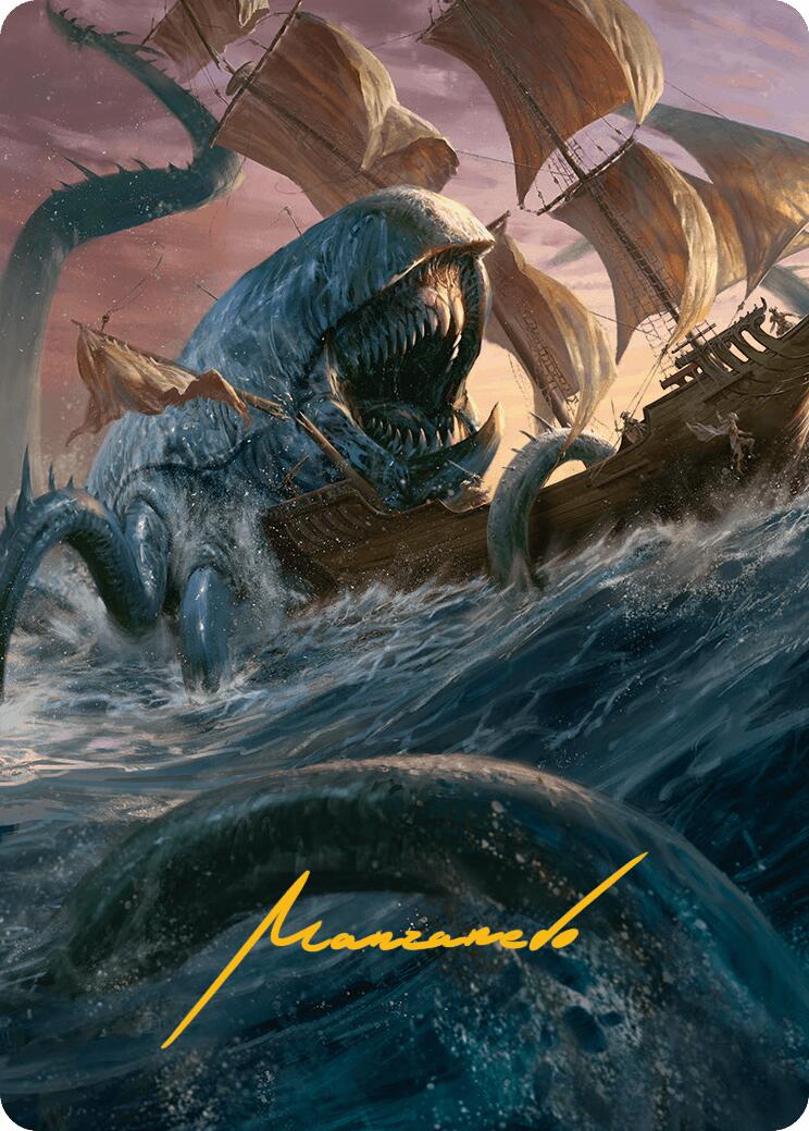 Hullbreaker Horror Art Card (Gold-Stamped Signature) [Innistrad Remastered Art Series] | Jomio and Rueliete's Cards and Comics