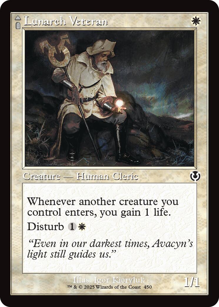 Lunarch Veteran // Luminous Phantom (Retro Frame) [Innistrad Remastered] | Jomio and Rueliete's Cards and Comics