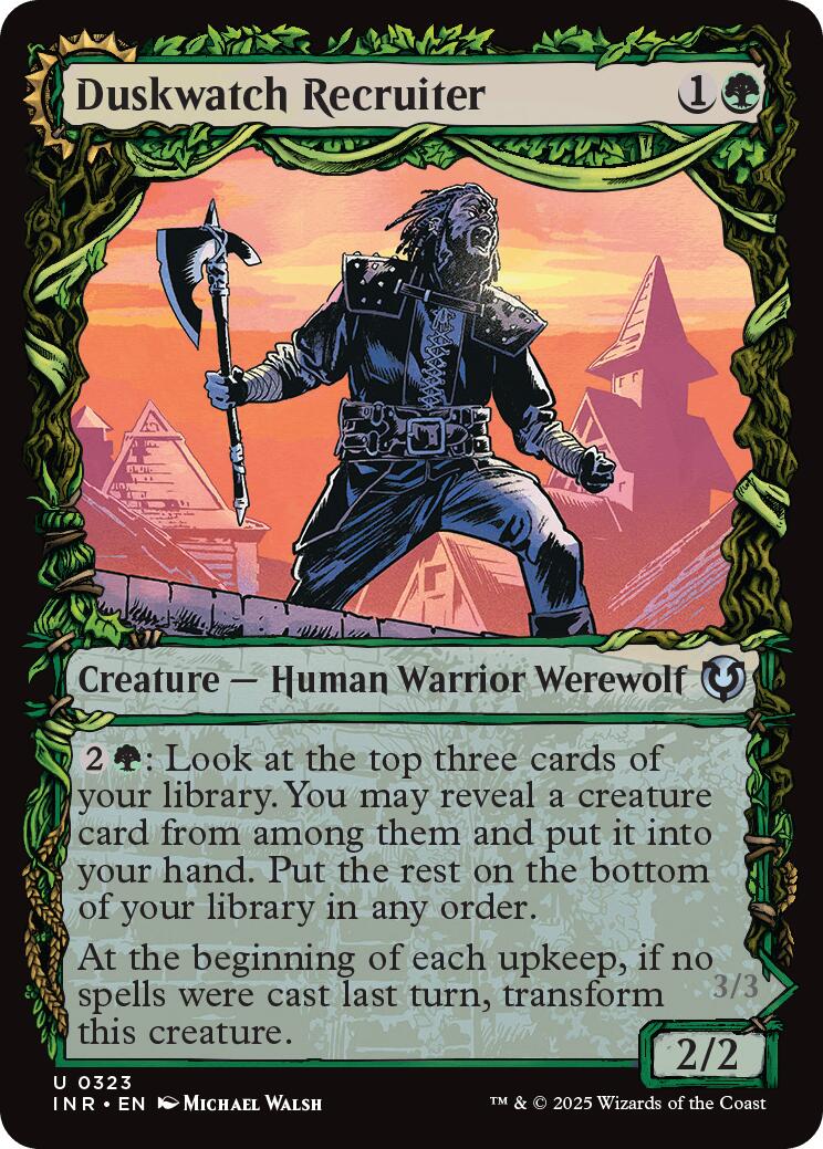 Duskwatch Recruiter // Krallenhorde Howler (Showcase) [Innistrad Remastered] | Jomio and Rueliete's Cards and Comics
