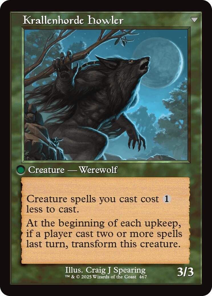 Duskwatch Recruiter // Krallenhorde Howler (Retro Frame) [Innistrad Remastered] | Jomio and Rueliete's Cards and Comics