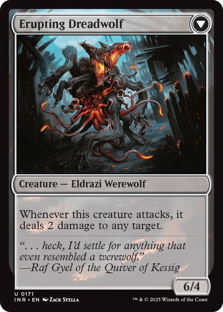 Smoldering Werewolf // Erupting Dreadwolf [Innistrad Remastered] | Jomio and Rueliete's Cards and Comics