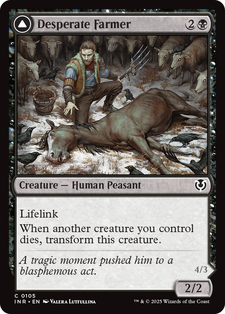 Desperate Farmer // Depraved Harvester [Innistrad Remastered] | Jomio and Rueliete's Cards and Comics