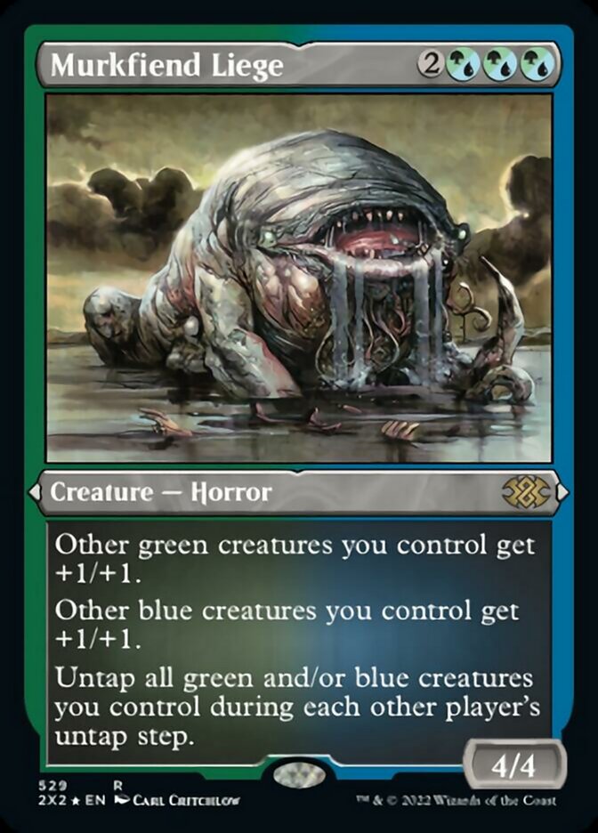 Murkfiend Liege (Foil Etched) [Double Masters 2022] | Jomio and Rueliete's Cards and Comics