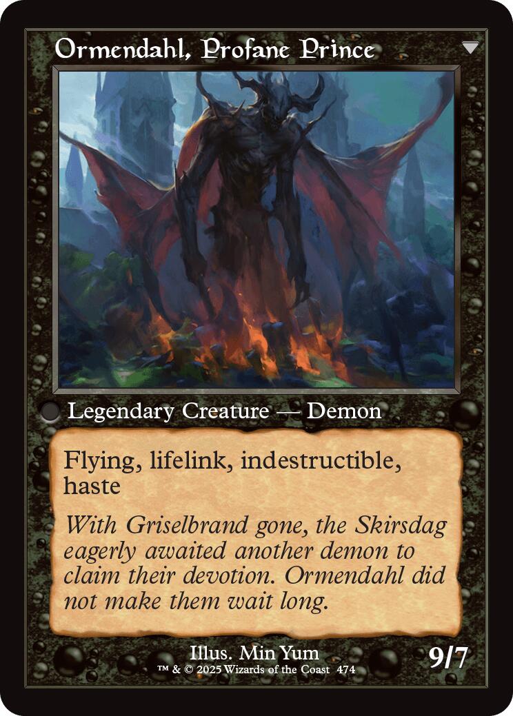 Westvale Abbey // Ormendahl, Profane Prince (Retro Frame) [Innistrad Remastered] | Jomio and Rueliete's Cards and Comics