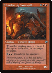 Smoldering Werewolf // Erupting Dreadwolf (Retro Frame) [Innistrad Remastered] | Jomio and Rueliete's Cards and Comics