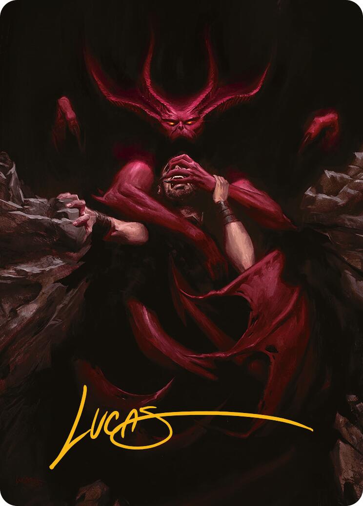 Infernal Grasp Art Card (Gold-Stamped Signature) [Innistrad Remastered Art Series] | Jomio and Rueliete's Cards and Comics