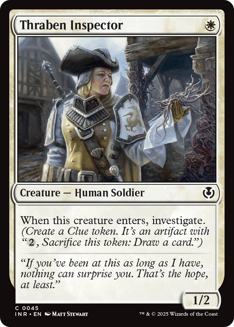 Thraben Inspector [Innistrad Remastered] | Jomio and Rueliete's Cards and Comics
