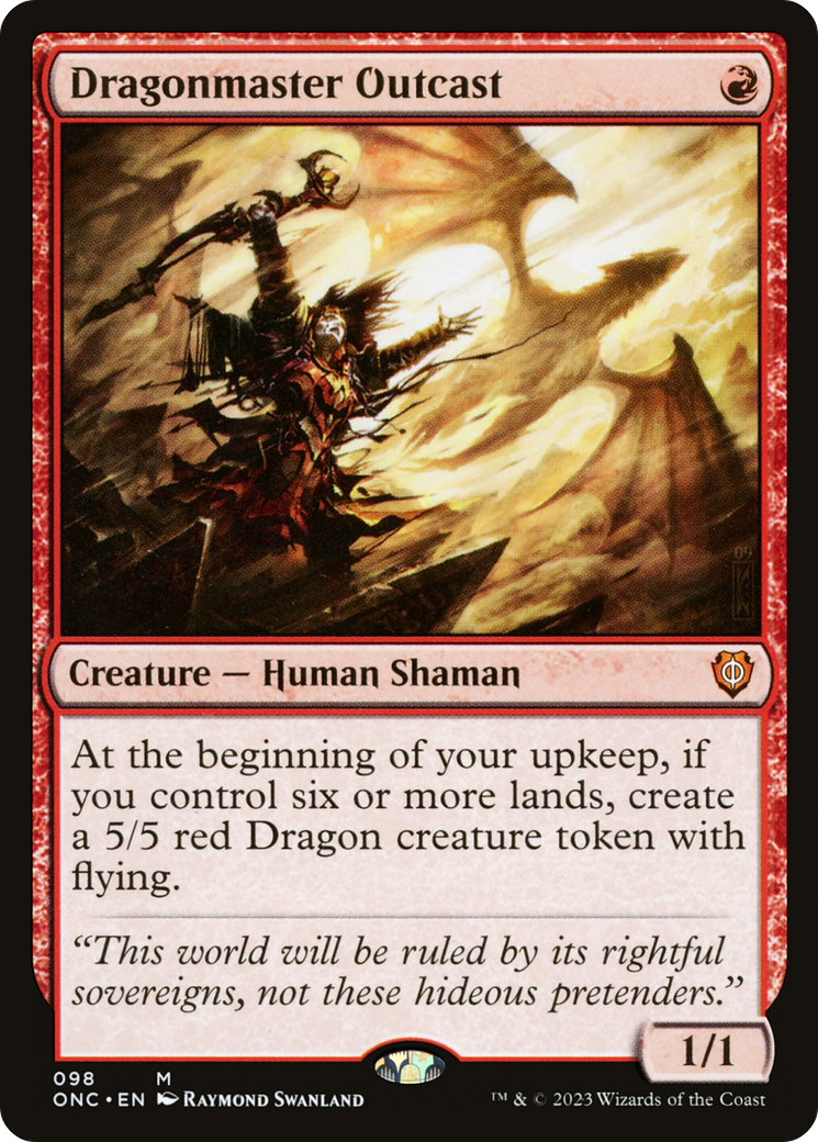 Dragonmaster Outcast [Phyrexia: All Will Be One Commander] | Jomio and Rueliete's Cards and Comics