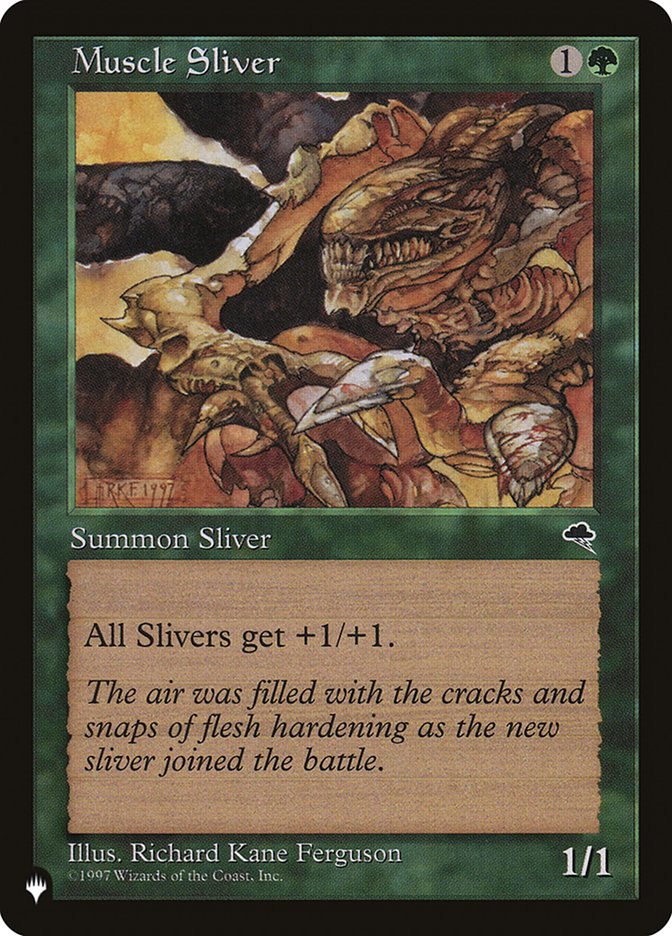 Muscle Sliver [The List] | Jomio and Rueliete's Cards and Comics