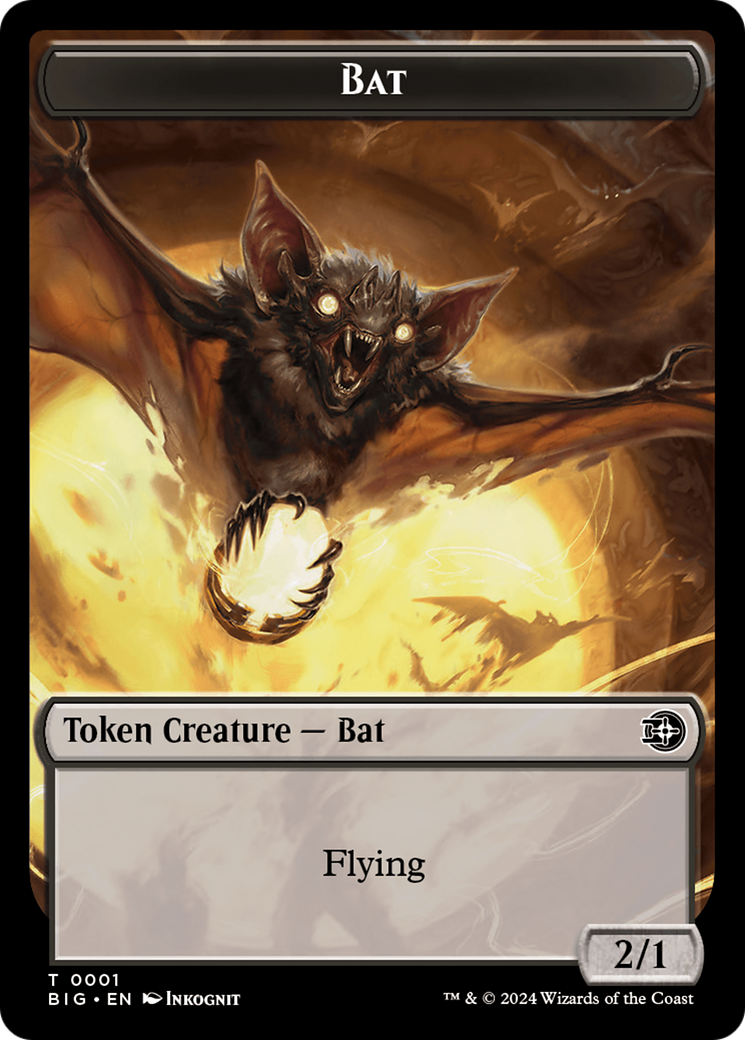 Bat Token [Outlaws of Thunder Junction: The Big Score Tokens] | Jomio and Rueliete's Cards and Comics
