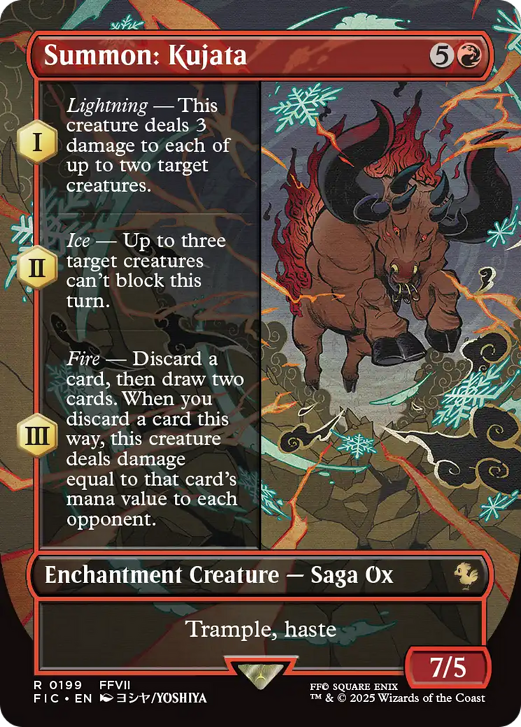 Summon: Kujata (Borderless) [FINAL FANTASY Commander] | Jomio and Rueliete's Cards and Comics