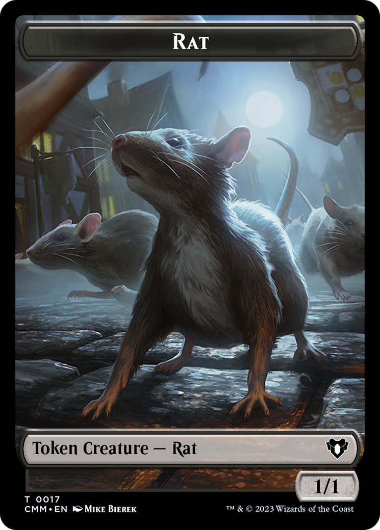 Rat Token [Commander Masters Tokens] | Jomio and Rueliete's Cards and Comics