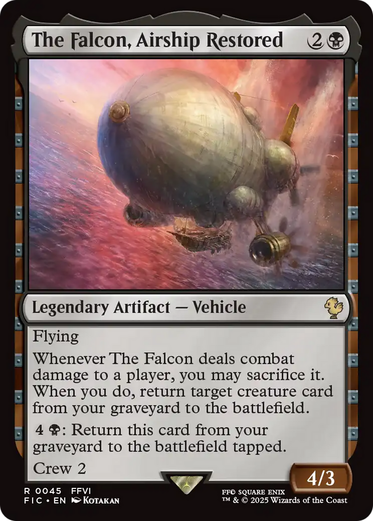 The Falcon, Airship Restored [FINAL FANTASY Commander] | Jomio and Rueliete's Cards and Comics