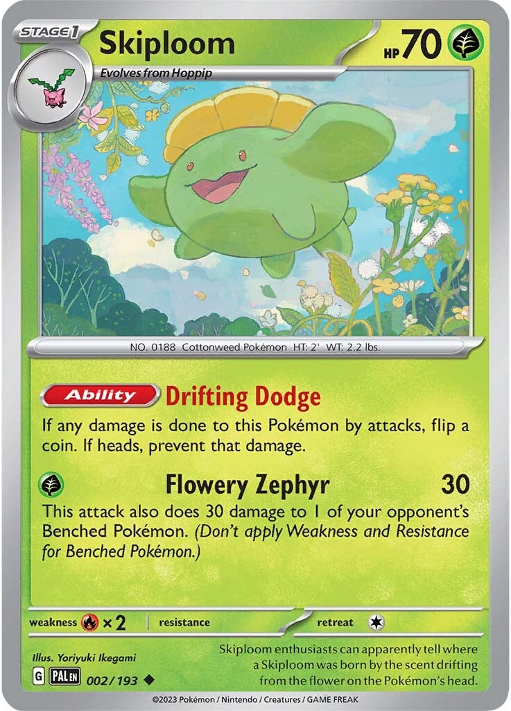 Skiploom (002/193) [Scarlet & Violet: Paldea Evolved] | Jomio and Rueliete's Cards and Comics