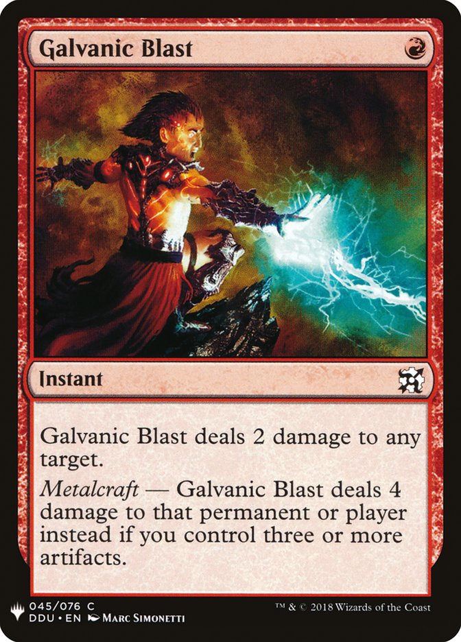 Galvanic Blast [Mystery Booster] | Jomio and Rueliete's Cards and Comics